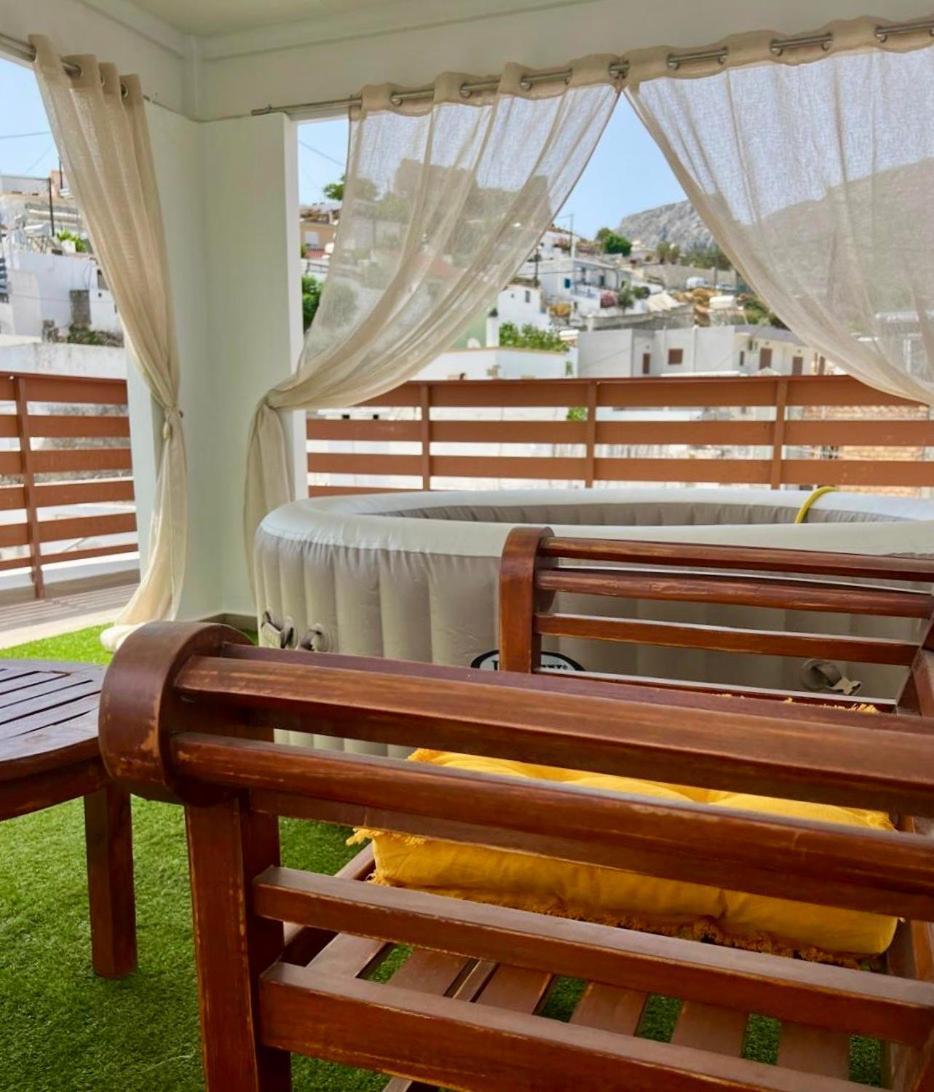 Villa Patitiri Traditional House With Hot Tub Archangelos  Exterior photo